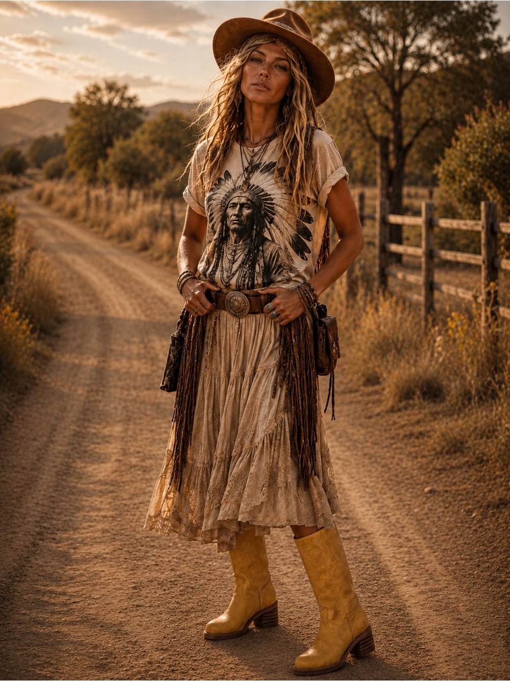 Womens Banana Knee-High Boots